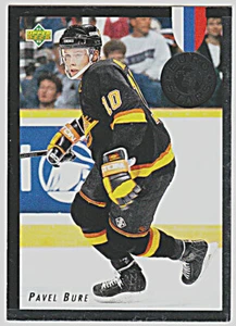 1992-93 Upper Deck Euro-Stars #E2 Pavel Bure Vancouver Canucks Hockey Card - Bild 1 von 1