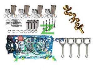 Rebuild Kit&Crankshaft+Connecting Rod For Yanmar 4TNE88 Engine Z75 SK45SR SK50UR - Picture 1 of 9