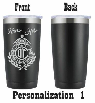 Copo Deportivo Toluca 20 oz personalizado, vaso personalizado gravado a laser - Imagem 1 de 4