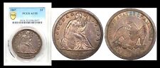 1847 $1 PCGS AU55 SURFACE SEATED LIBERTY SILVER DOLLAR++