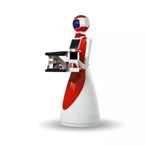Robot inteligente camarero restaurante servicio hotel plato entrega de alimentos - Imagen 1 de 4