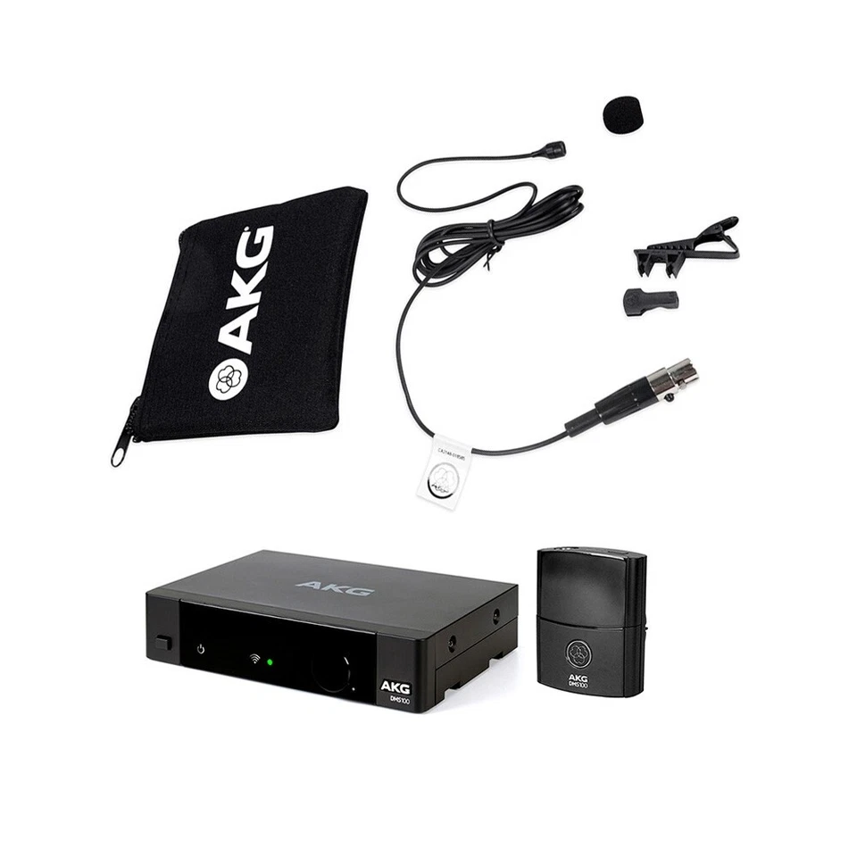 AKG Omni-Directional Lavalier Lav Condenser Mic Digital Wireless Microphone Set - Image 1 of 4