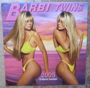 BARBI TWINS 2005 16 MONTH 12x12 CALENDAR SHANE & SIA - Picture 1 of 8