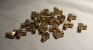 (15 Pcs ) Parker 269AB-4-2B, 1/4 Tube X 1/8.NPT,Brass Air Brake Male Elbow - Picture 1 of 1