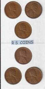 RS COINS SELLS FOR LESS  1934D  thru  1958D  LINCOLN CENT 25 pc SET  (NICE F/VF) - Picture 1 of 3