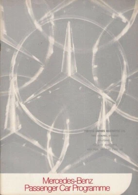 Mercedes-Benz Range 1972-73 folleto del mercado del Reino Unido 220 250 280 CE S 350 SE SL SLC Foto 1 de 3