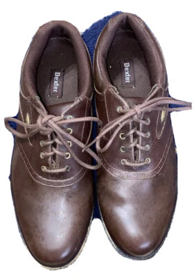 Zapatos de golf DEXTER Liberty Collection Concord Golf marrón oscuro talla 10,5 usados en excelente estado Foto 1 de 4