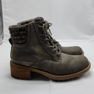 B-52 by Bull Boxer Damen-Schnürstiefel mit seitlichem Reißverschluss Textilabsatz kurz grün Größe 8 - Bild 1 von 10