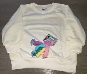 girls NEW CREAM SWEATSHIRT TOP 3T by SIMPLI BLANKS GABBYS DOLLHOUSE HAIR TIES - Picture 1 of 1