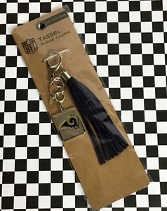 Los Angeles Rams Women Tassel Purse Accessory Charm NFL Licensed Key Chain - Picture 1 of 2