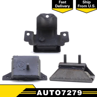 Juego de montaje de motor y transmisión de 3 MT para Ford F-150 L6 1994-1995 4,9 L 4x4 tracción trasera-anclaje Foto 1 de 4