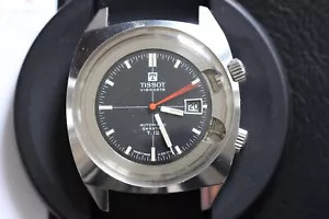 TISSOT VISODATE AUTOMATIC SEASTAR T12 JUMBO ALL ORIGINAL MISSING ROTATING BEZEL - Picture 1 of 14