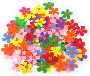 100PCS 2.8Cm/1.1Inch Felt Flowers Fabric Flowers for DIY Crafts - Picture 1 of 7