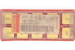 10 insertos de carburo recubiertos de fresado CNC grado 235 Sandvik SPKN 15 04 ED R - Imagen 1 de 8