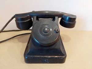 Soviet Black bakelite Telephone VEF. USSR Original. Very rare - Picture 1 of 12