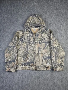 AKIMBO Club Real Tree Edge Camo Hoodie Jacket Men's Size L Full Zip Hunting USA - Picture 1 of 9