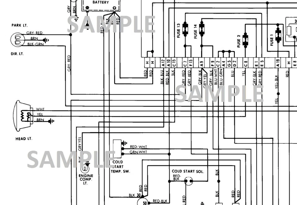 Porsche 924 y 924 1982 turbo diagrama de cableado esquema b/n pdf Foto 1 de 1