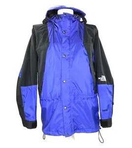 The North Face Men’s Guide Parka Gore-Tex Ladder Lock Blue W Black Vintage 90s M - Picture 1 of 10