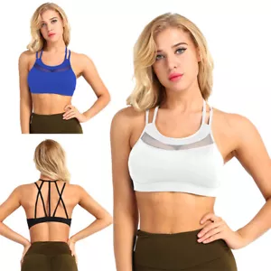 Reggiseno Sportivo Donna Push Up Intimo Imbottito Fitness Yoga Bikini Tank Top Ativewear - Foto 1 di 48