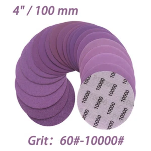 100mm Wet and Dry Sanding Discs 4 Inch Sandpaper Hook and Loop Pads 60# - 10000# - Picture 1 of 9