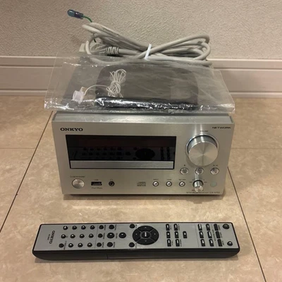 Onkyo CR-N755 CD Receiver Silver Hi-Fi Network Audio Player Tested Japan - Image 1 of 4