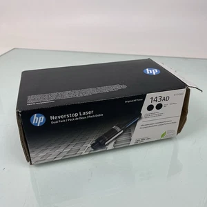 HP 143AD Dual Pack Nero Originale Neverstop Toner Ricarica Kit - Foto 1 di 7