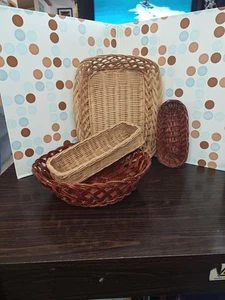 Lot Of 4 Decorative Vintage Baskets - Picture 1 of 10