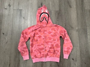 Bape ABC Camo Shark Hoodie Herren Small Pink Camo Full Zip  - Bild 1 von 15