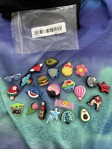 23 Mixed Shoe Charm Lot Different Charms Fit For Croc Jibbitz - Picture 1 of 1