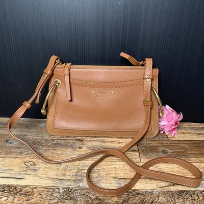 CHLOE - Caramel Brown Calfskin Leather & Suede Mini Roy Shoulder Bag - Image 1 of 4