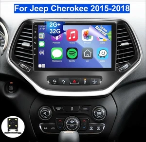 For Jeep Cherokee 2015-2018 Android 13 Apple CarPlay Car Stereo Radio GPS Navi - Bild 1 von 19