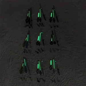 1 Set Color Luminous Watch Hands (6 PCS) for Quartz Movement VK63 - Picture 1 of 12