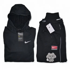Nike Men's 2 PC Bulldog Sweatsuit Size XL Fleece Tracksuit Shoedog Gift Set NWT - Picture 1 of 9