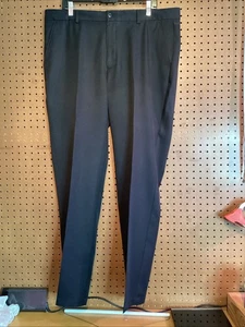Greg Norman Men’s Sz 38 X 32 Black Flat Front Pants #11 - Picture 1 of 7