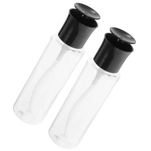  Contenedor de agua de limpieza portátil de 2 piezas botella bomba de loción transparente multiuso - Imagen 1 de 12