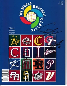 2009 World Baseball Classic Japan signed program Yu Darvish Kenji Johjima +3 JSA - Picture 1 of 1