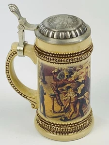 1999 Edizione Limitata Paul Sebastian Fine Fragrance Co. Birra Tedesca con Coperchio Stein - Foto 1 di 19