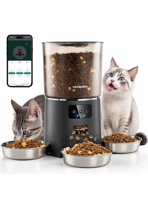Automatic Cat Feeder for 3 Cats, 6L/25 Cups Smart WiFi Pet Feeder for Cats & Dog - Image 1 of 4