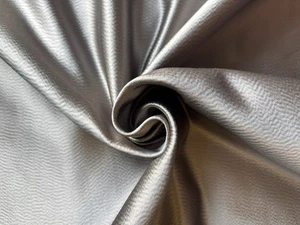 Grey Silver Shiny Fabric - Picture 1 of 4