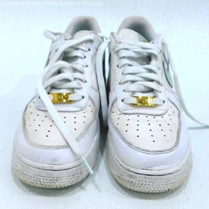 Nike Air Force 1 Low White Grey Gold Women's Shoes Size 9.5 - Picture 1 of 6
