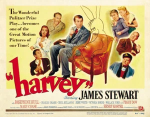 Impresión de póster de película de culto Harvey James 1950 Stewart #4 - Imagen 1 de 1