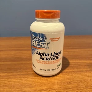 Doctors Best Alpha Lipoic Acid 600 mg (180 Veggie Capsules) NEW SEALED Exp: 7/26 - Picture 1 of 2