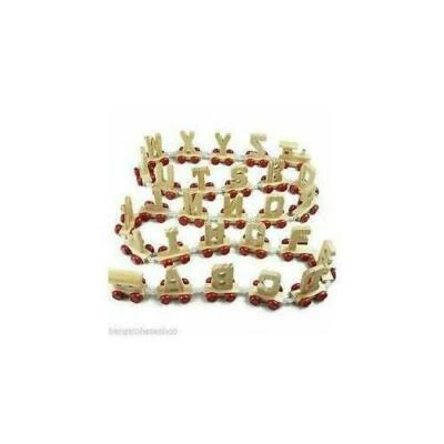 BARGAIN VILLAGE Holzeisenbahn personalisiert Zug Alphabet Buchstaben Kinder Geschenk