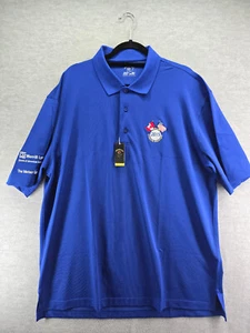 Monterey Club Dry Swing Polo Moisture Wicking Solid Blue CAN-AM 2015 Size 2XL - Picture 1 of 12