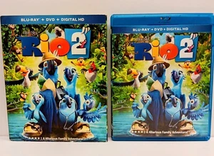 Rio 2: Blu-ray + DVD + Digital HD UV 2014 Anne Hathaway W/Slipcover Great Cond - Picture 1 of 4