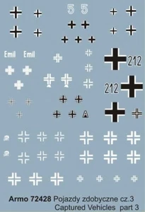 Armo 72428 1/72 Captured vehicles vol.3 (waterslide decals) - Imagen 1 de 5