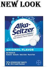 Alka-Seltzer Original Antacid Relief Effervescent Tablets 72 Count Free shipping - Picture 1 of 7