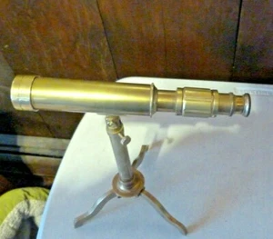 Maritimes Messing Teleskop mit 3 Beinen Messingständer - Bild 1 von 5