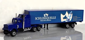 LKW Modell Werbetruck Schlossquelle Friedrichroda Sattelzug 1:87 Blau - Bild 1 von 7