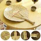 Hand-Woven Fan Cattail Leaf Braided Fan Chinese Style Fan Straw Handmade Braided